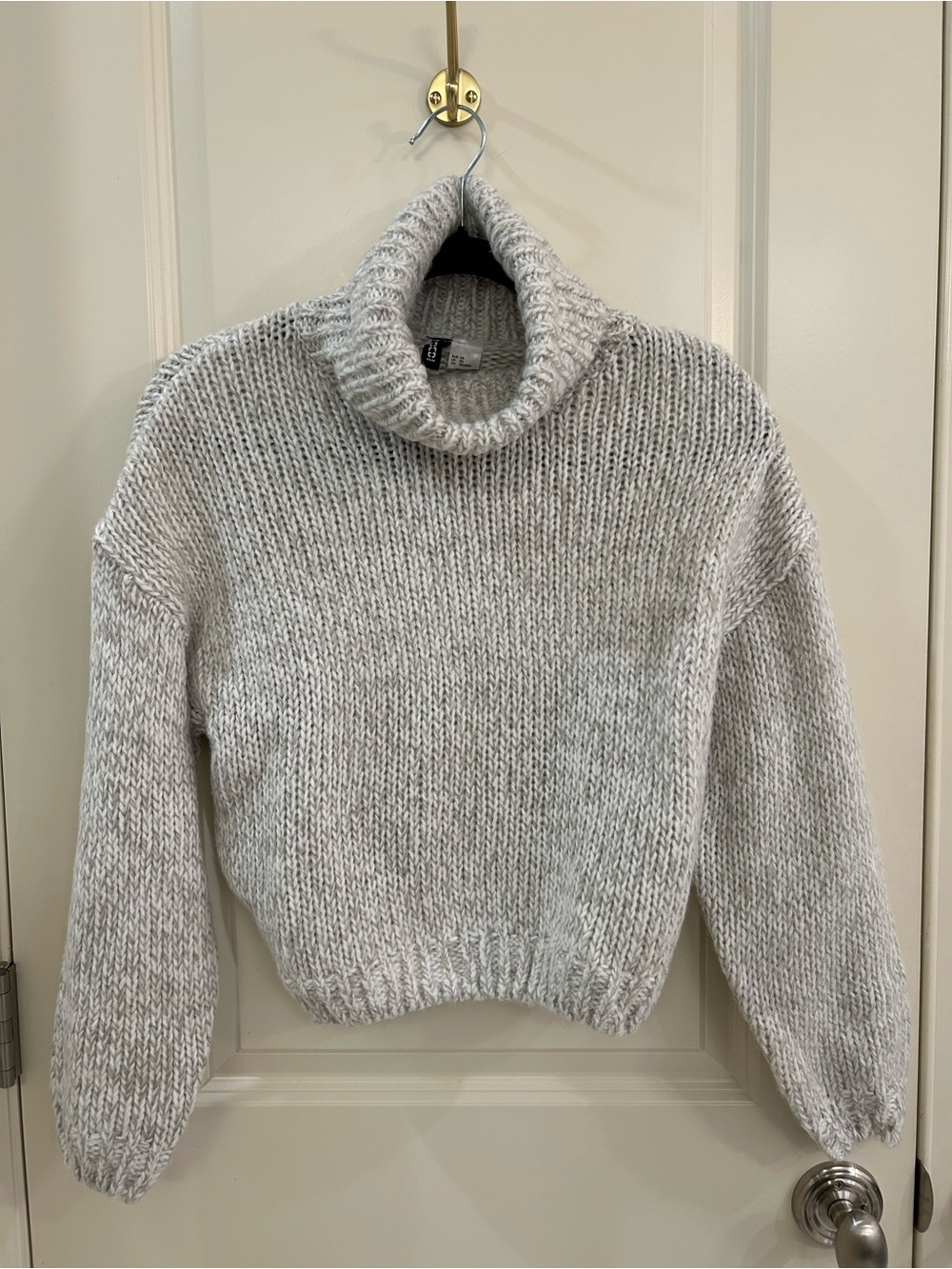 Divided Light Gray Cowl Neck Sweater